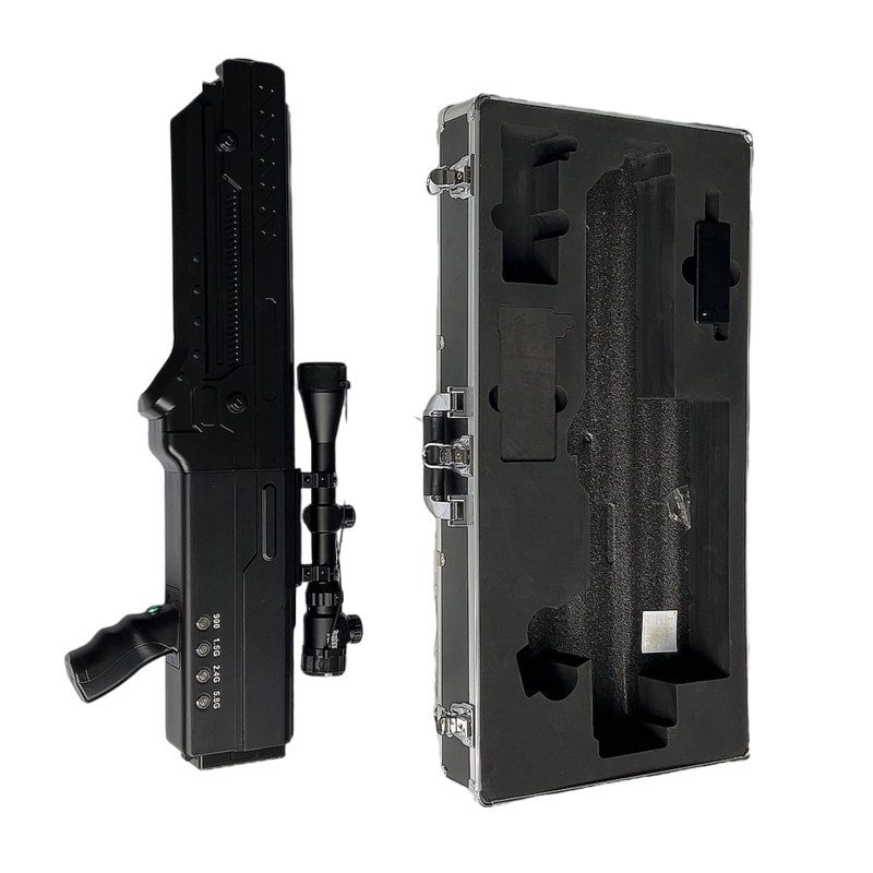  马尾手持便携式枪型低空防御反制四通道A型