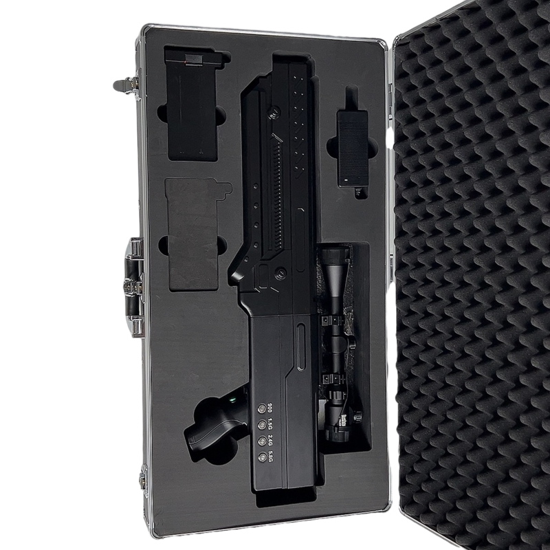  马尾手持便携式枪型低空防御反制四通道B型