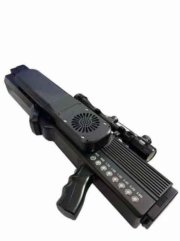  马尾手持便携式枪型低空防御反制八通道